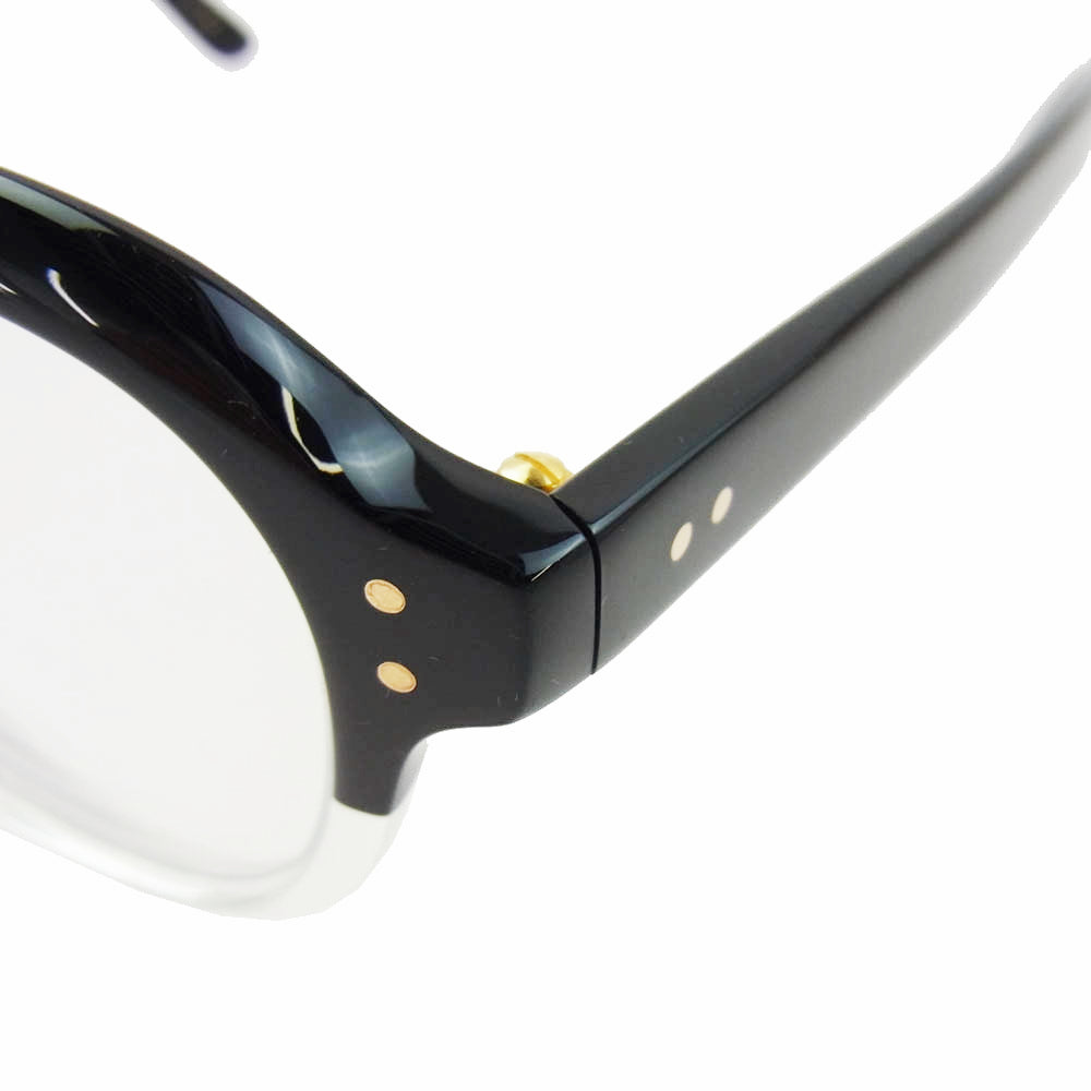 オリバーゴールドスミス 47023-145 ELSTREE エルストリー Black Float MADE IN JAPAN 度付き 眼鏡 メガネ ブラック系 クリア系 47□23-145【中古】