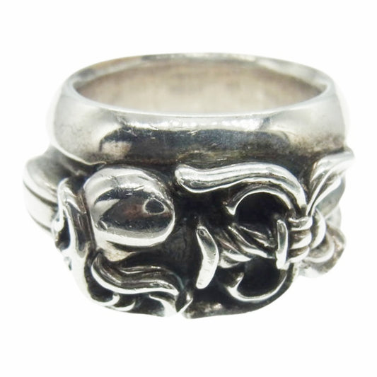 CHROME HEARTS クロムハーツ（原本無） DAGGER HEART RING ダガー ハート リング シルバー系 19.5号【中古】