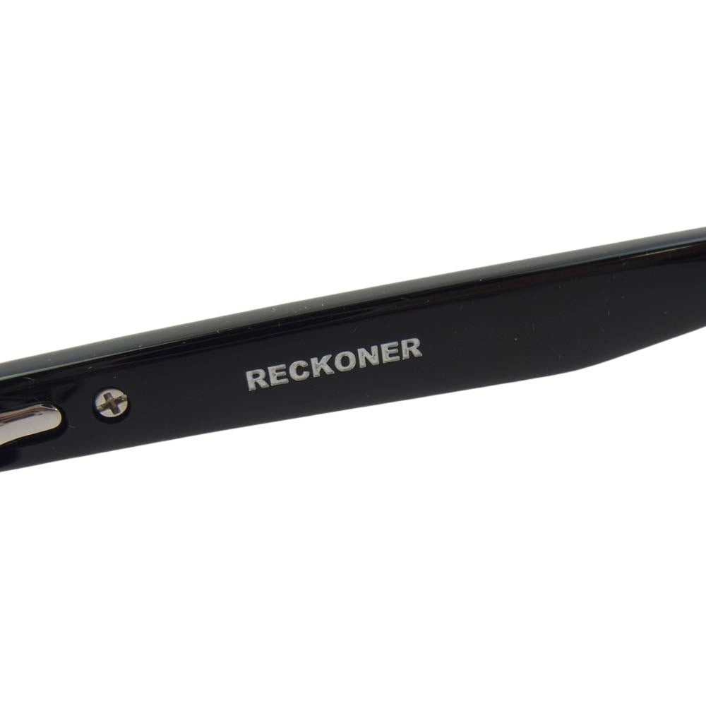 STRUM ストラム STG052-01 Mr.CASANOVA ミスターカサノバ アイウェア RECKONER レコナー ボストン 眼鏡 メガネ サングラス フレーム：ブラック系【極上美品】【中古】