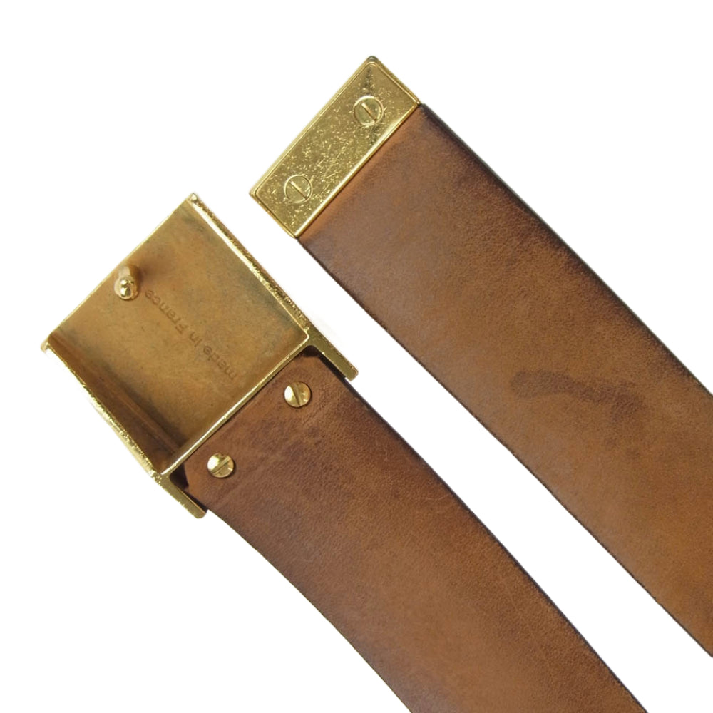 LOUIS VUITTON ルイ・ヴィトン サンチュール キャレ ベルト モノグラム ブラウン系【中古】