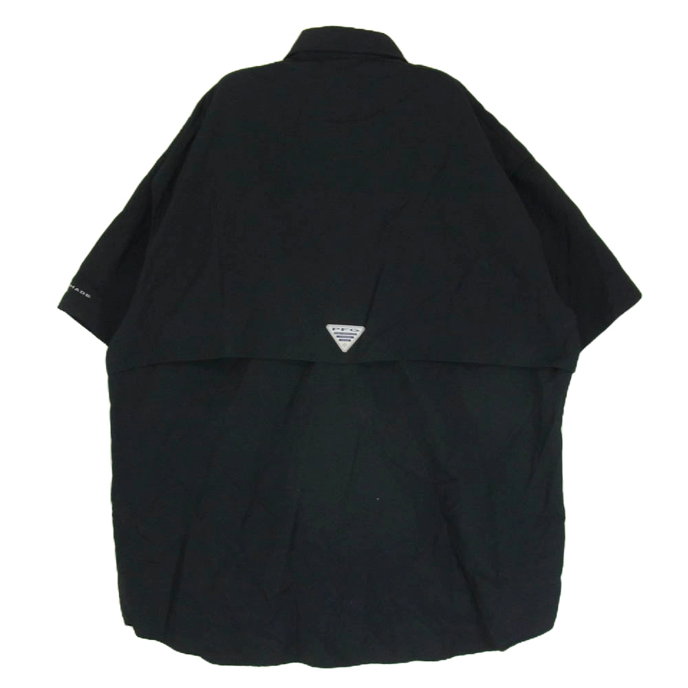 Columbia コロンビア FM7047 Bahama SS Shirt バハマ II ショート スリーブ シャツ ブラック系 L【中古】
