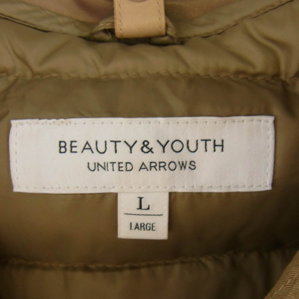 UNITED ARROWS ユナイテッドアローズ 1225-179-8275 BEAUTY & YOUTH BY ベンタイル 3WAY フーディ コート ジャケット ベージュ系 L【中古】