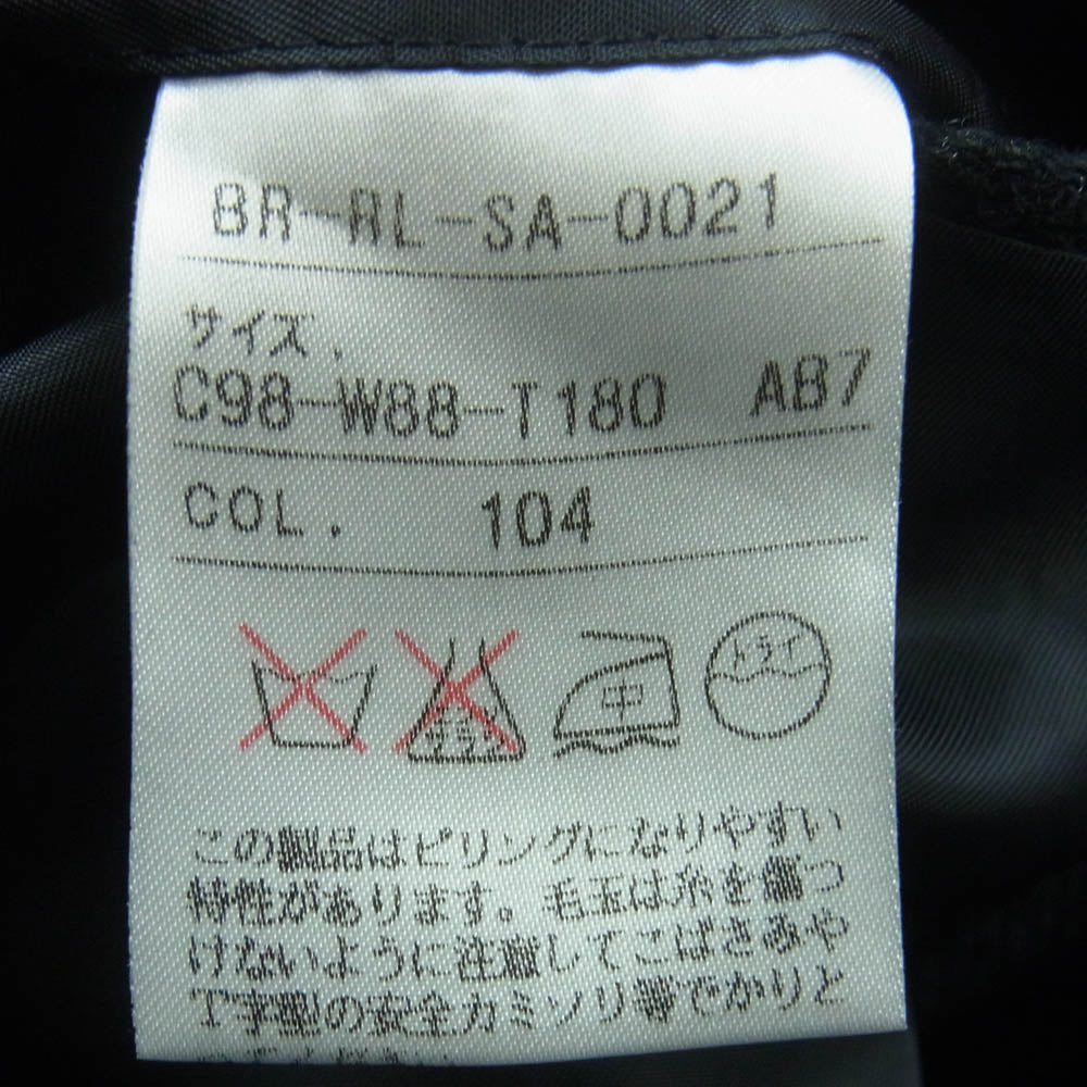 POLO RALPH LAUREN ポロ・ラルフローレン BR-RL-SA-0021 ヘリンボーン ウール テーラード ジャケット ダークグレー系 黒に近いダークグレー系 C98 W88 T180 AB7【中古】