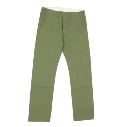 ONI DENIM 鬼デニム ONI-737SVC-LOL 9.5oz セルビッジ チノ トラウザー パンツ カーキ系 32【中古】