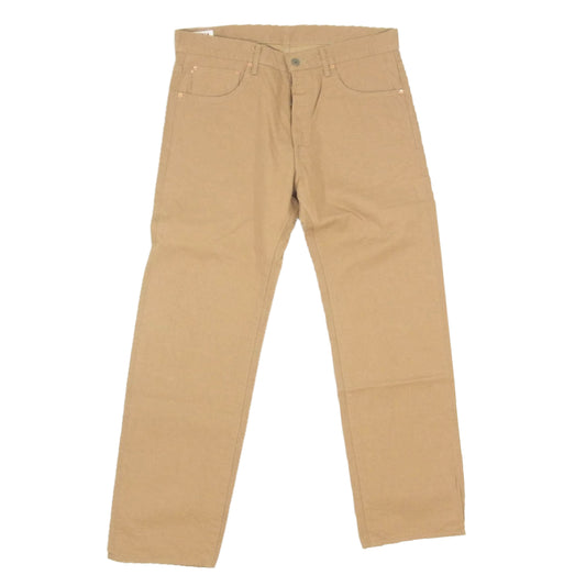 ONI DENIM 鬼デニム ONI-022-SCKB 9.5oz セルビッジ チノ リラックス ストレート パンツ ブラウン系 36【中古】