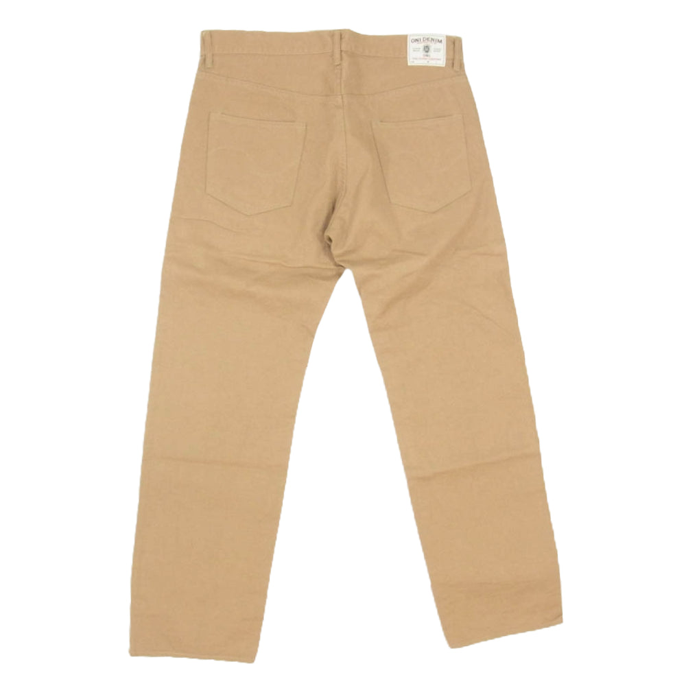 ONI DENIM 鬼デニム ONI-022-SCKB 9.5oz セルビッジ チノ リラックス ストレート パンツ ブラウン系 36【中古】