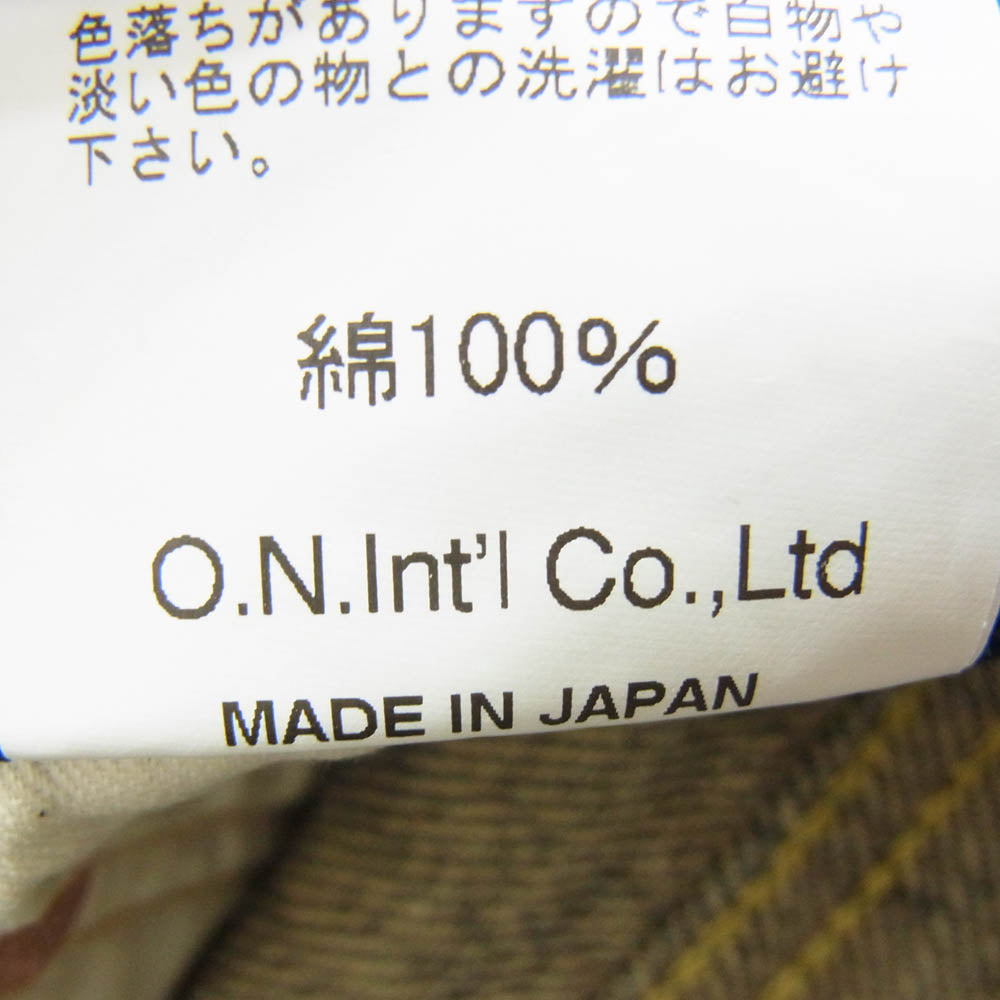 ONI DENIM 鬼デニム ONI288ZR 20oz Secret Denime Wetf Beige Regular Straight 20オンス シークレット デニム インディゴブルー系 30【美品】【中古】