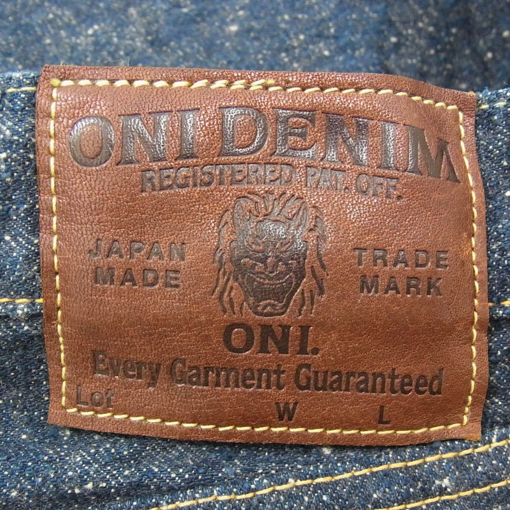 ONI DENIM 鬼デニム ONI-246-CCD 15oz クラッシュド コンクリート デニム パンツ インディゴブルー系 30【美品】【中古】