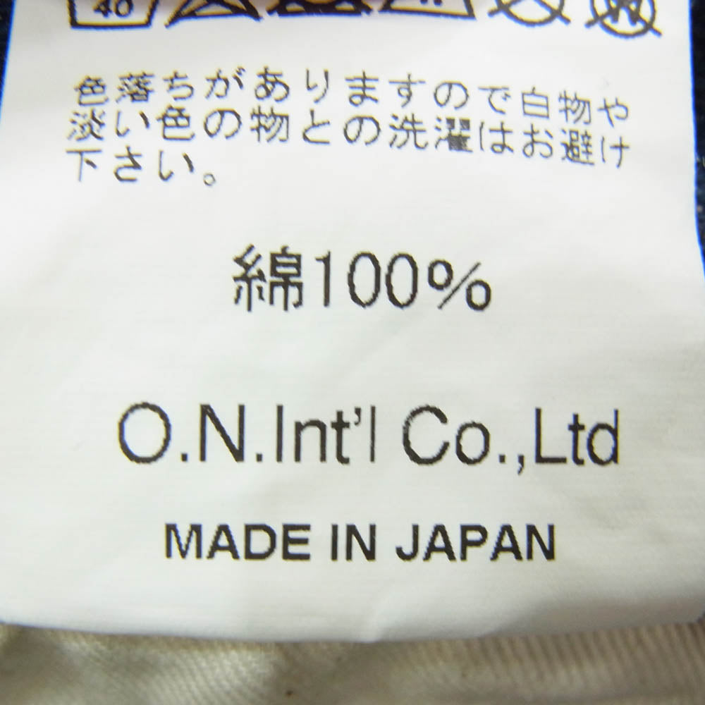ONI DENIM 鬼デニム ONI-246-CCD 15oz クラッシュド コンクリート デニム パンツ インディゴブルー系 30【美品】【中古】