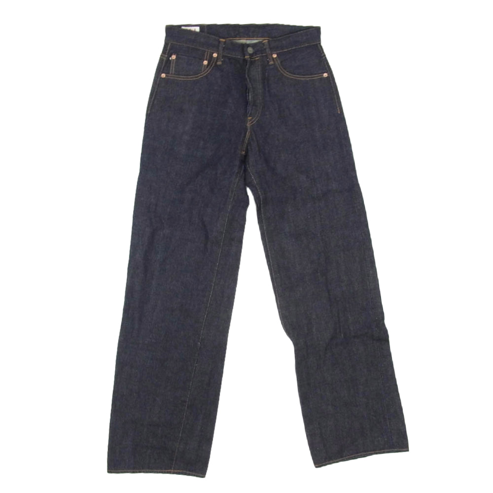 ONI DENIM 鬼デニム ONI-222 15oz ローテンション デニム スーパー ワイド ストレート パンツ インディゴブルー系 30【中古】