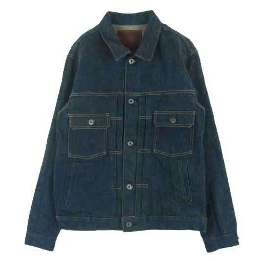 ONI DENIM 鬼デニム ONI-02516PZR-BEG 20oz シークレット デニム 2ndタイプ トラッカー ジャケット Gジャン インディゴブルー系 42【中古】