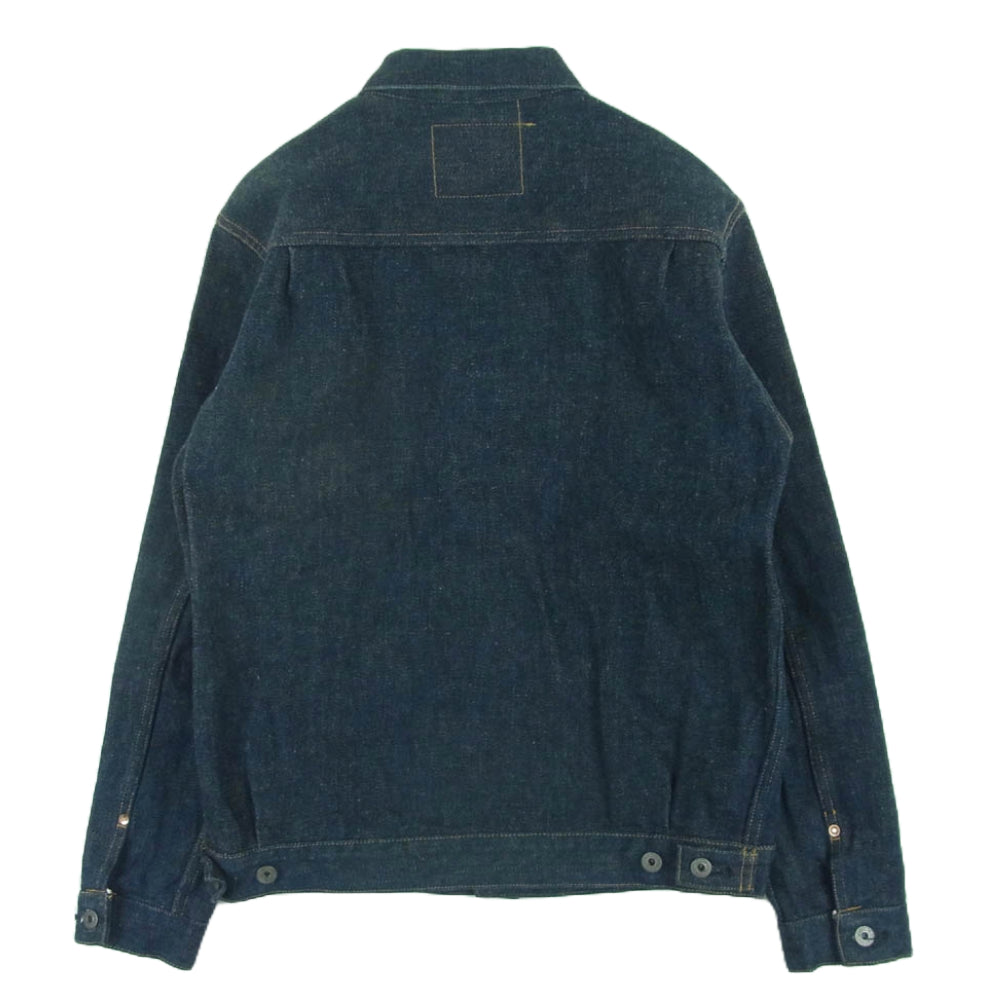 ONI DENIM 鬼デニム ONI-02516PZR-BEG 20oz シークレット デニム 2ndタイプ トラッカー ジャケット Gジャン インディゴブルー系 42【中古】