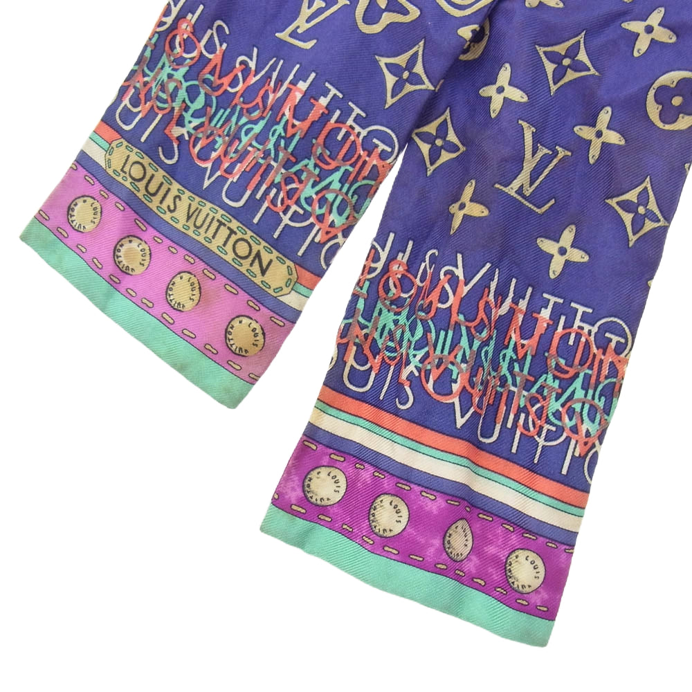 LOUIS VUITTON ルイ・ヴィトン バンドー モノグラム マップ スカーフ マルチカラー系【中古】
