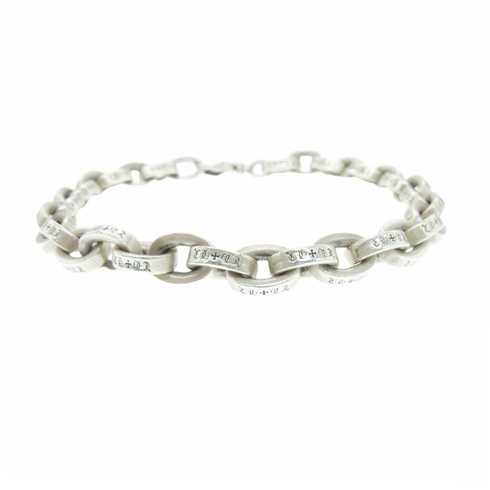 CHROME HEARTS クロムハーツ（原本無） 8inch LARGE PAPER CHN ラージペーパーチェーン 8インチ ブレスレット シルバー系【中古】