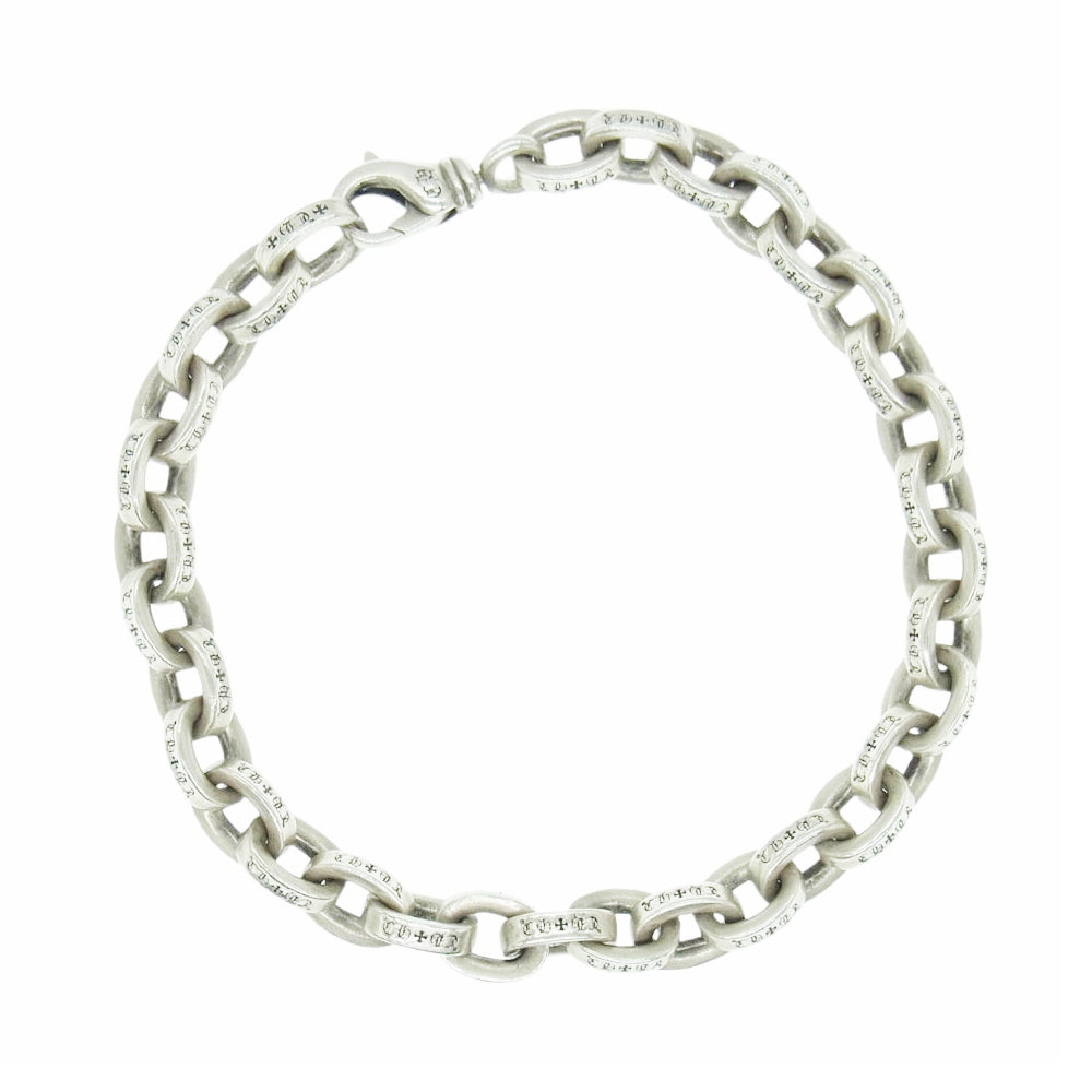 CHROME HEARTS クロムハーツ（原本無） 8inch LARGE PAPER CHN ラージペーパーチェーン 8インチ ブレスレット シルバー系【中古】