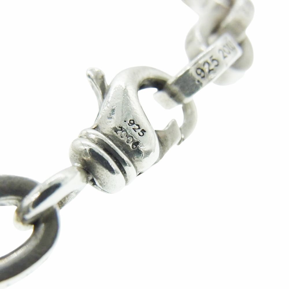 CHROME HEARTS クロムハーツ（原本無） 8inch LARGE PAPER CHN ラージペーパーチェーン 8インチ ブレスレット シルバー系【中古】
