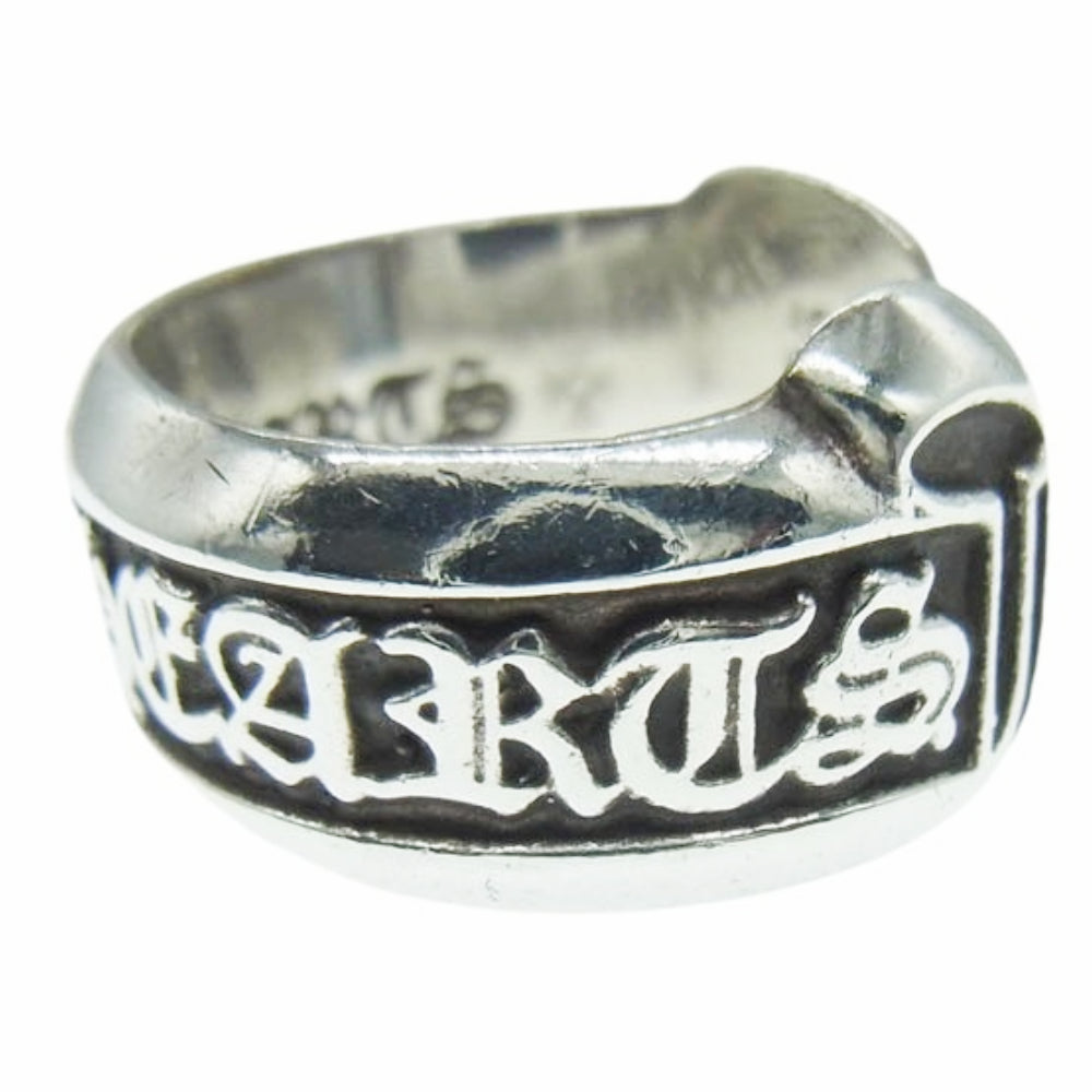 CHROME HEARTS クロムハーツ（原本無） SM SCROLL LABEL スモール スクロールラベル リング シルバー系 13号【中古】