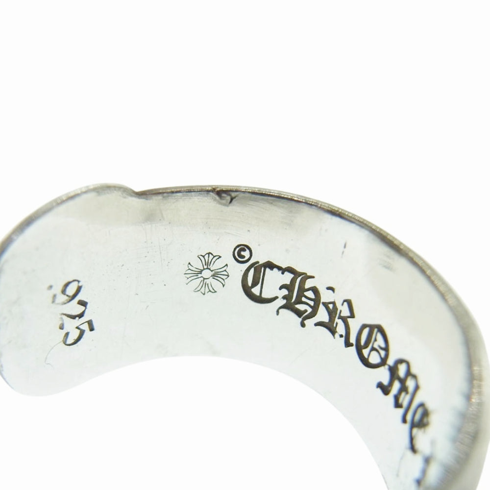 CHROME HEARTS クロムハーツ（原本無） SM SCROLL LABEL スモール スクロールラベル リング シルバー系 13号【中古】