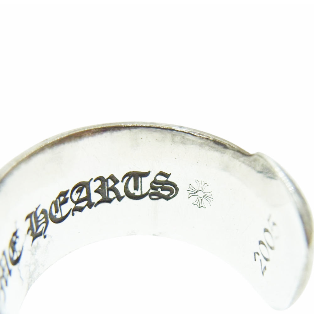 CHROME HEARTS クロムハーツ（原本無） SM SCROLL LABEL スモール スクロールラベル リング シルバー系 13号【中古】