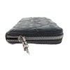 CHROME HEARTS クロムハーツ（原本無） REC F ZIP/QUILTED キルティング スクロールラベル ダガージップ クロスパッチ レザー ウォレット 財布 サイフ ブラック系【中古】