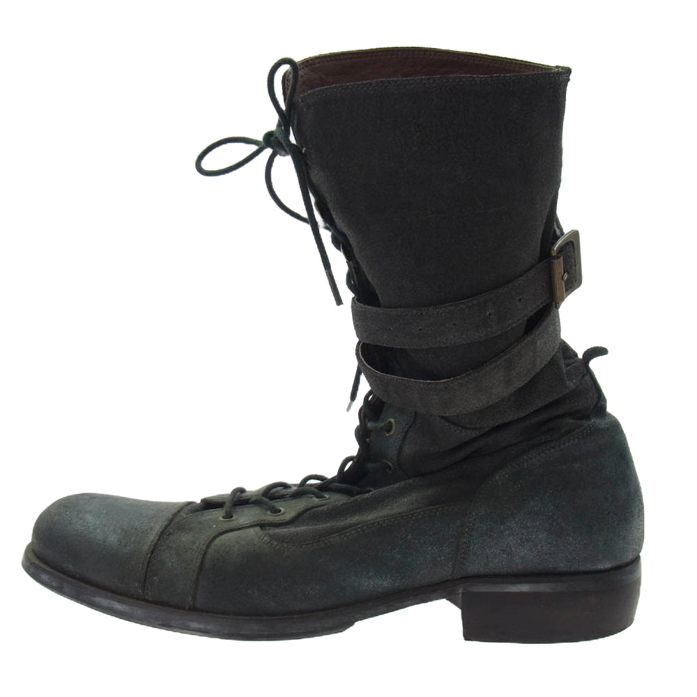 Lee リー レースアップ レザー ブーツ グレー系 26.5cm【中古】