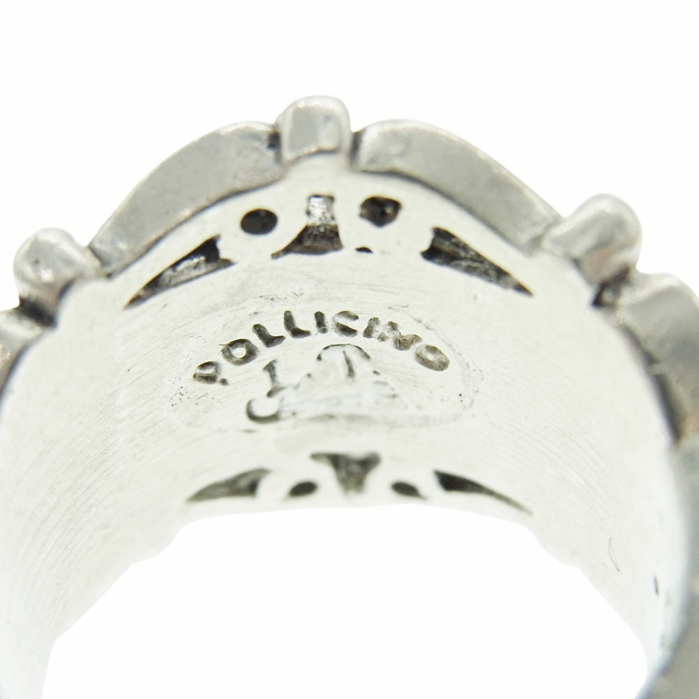 LEATHERS AND TREASURES レザーズアンドトレジャーズ Scroll with skull Ring スクロール ウィズ スカル リング シルバー系 19号【中古】