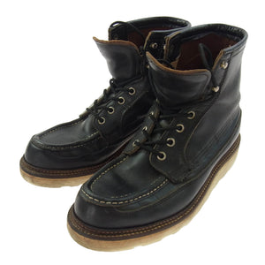 RED WING レッドウィング 1952 50周年モデル 犬タグ アイリッシュセッター レースアップ ブーツ ブラック系 8E【中古】