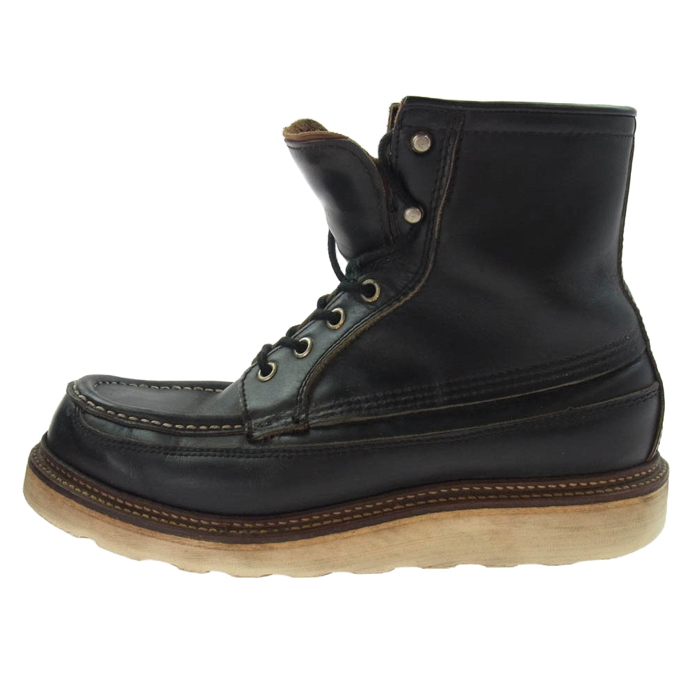 RED WING レッドウィング 1952 50周年モデル 犬タグ アイリッシュセッター レースアップ ブーツ ブラック系 8E【中古】