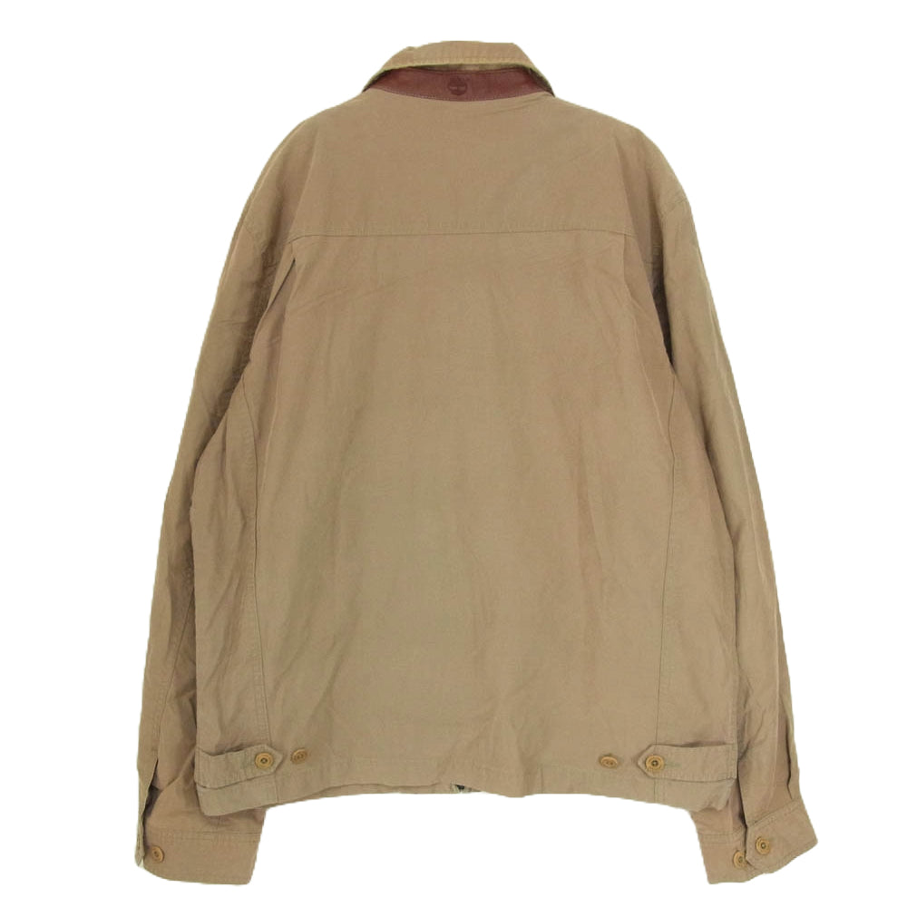 ティンバーランド ジップアップブルゾンジャケット メンズL ロゴ刺繍