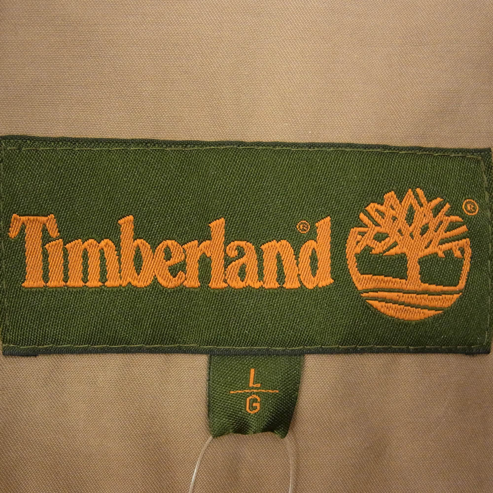Timberland ティンバーランド ジップアップ ロゴ刺繍 スイングトップ ジャケット ブラウン系 L【中古】