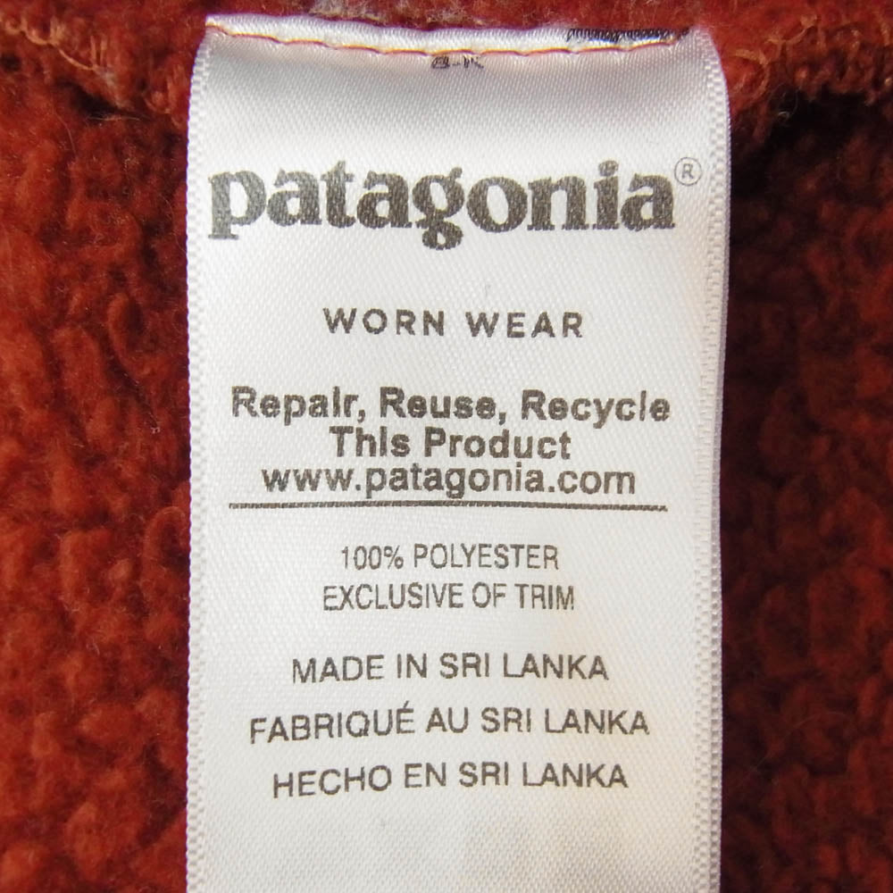 patagonia パタゴニア 22825 Retro Pile Vest レトロ パイル ベスト ジャケット レッド系 S【中古】
