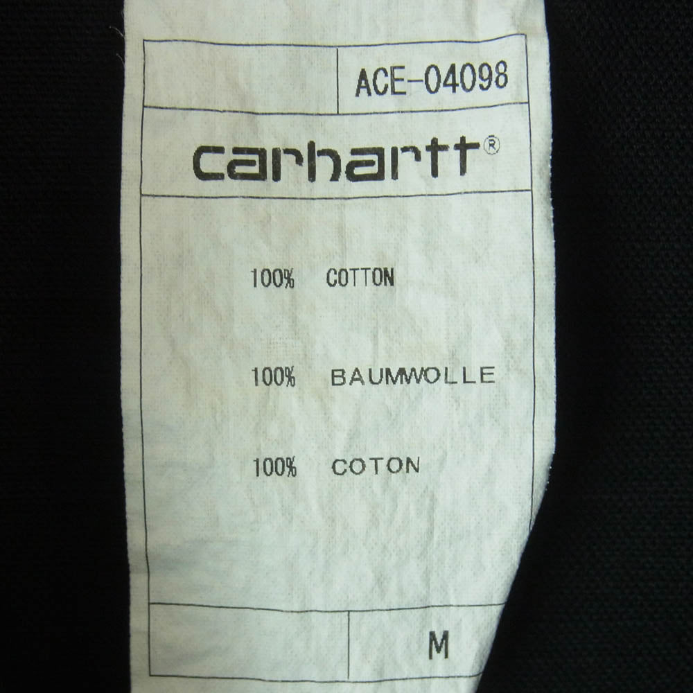 Carhartt カーハート ACE-04098 コットン カバーオール ジャケット 中国製 ブラック系 M【中古】