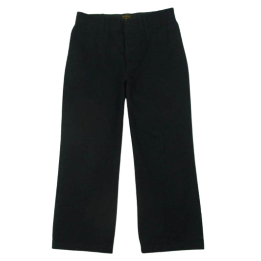 オーベルジュ ボタンダウン ストレート デニム パンツ 日本製 ブラック系 44【中古】
