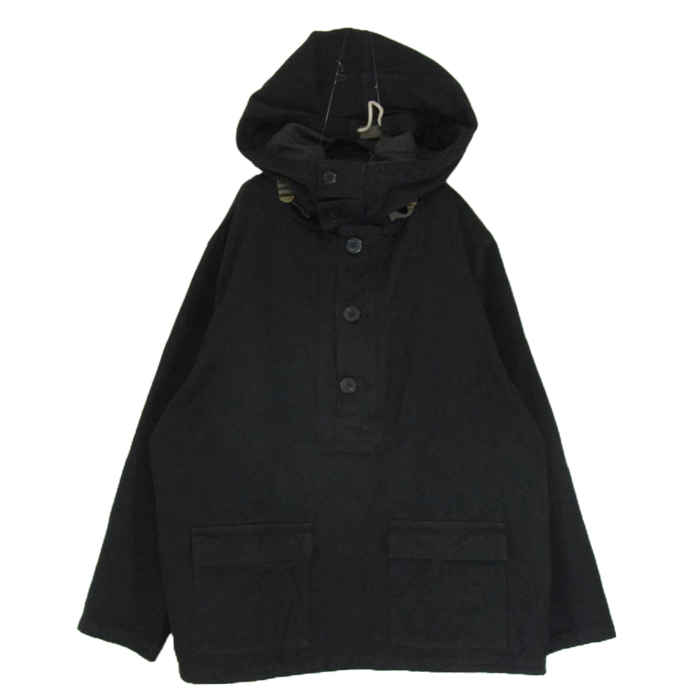 オーベルジュ LAURENCE ローレンス デニム ミリタリーパーカー ブラック系 44【中古】