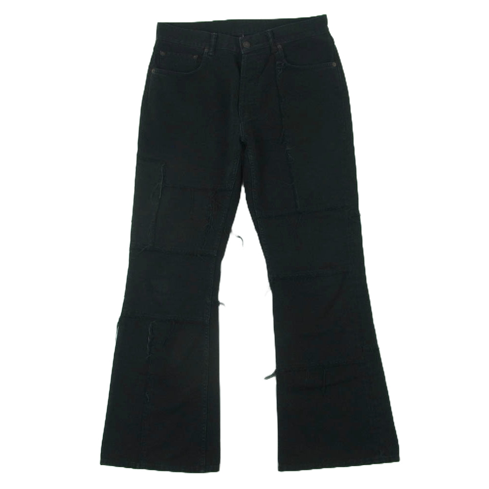 ACNE STUDIOS アクネストゥディオズ B00289 1992M Cross Roads Patchwork Regular Fit Jeans パッチワーク レギュラーフィット デニム パンツ ブラック系 EUR 32 30【中古】