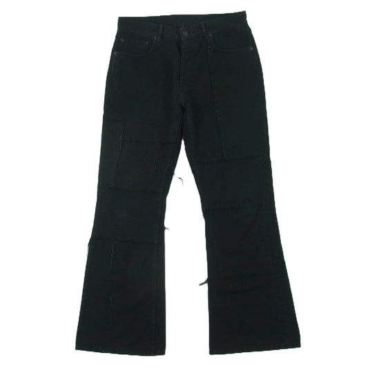 ACNE STUDIOS アクネストゥディオズ B00289 1992M Cross Roads Patchwork Regular Fit Jeans パッチワーク レギュラーフィット デニム パンツ ブラック系 EUR 32 30【中古】