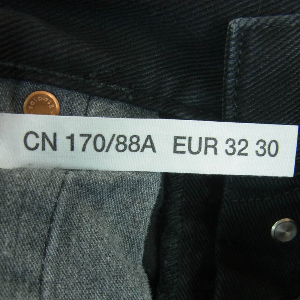 ACNE STUDIOS アクネストゥディオズ B00289 1992M Cross Roads Patchwork Regular Fit Jeans パッチワーク レギュラーフィット デニム パンツ ブラック系 EUR 32 30【中古】