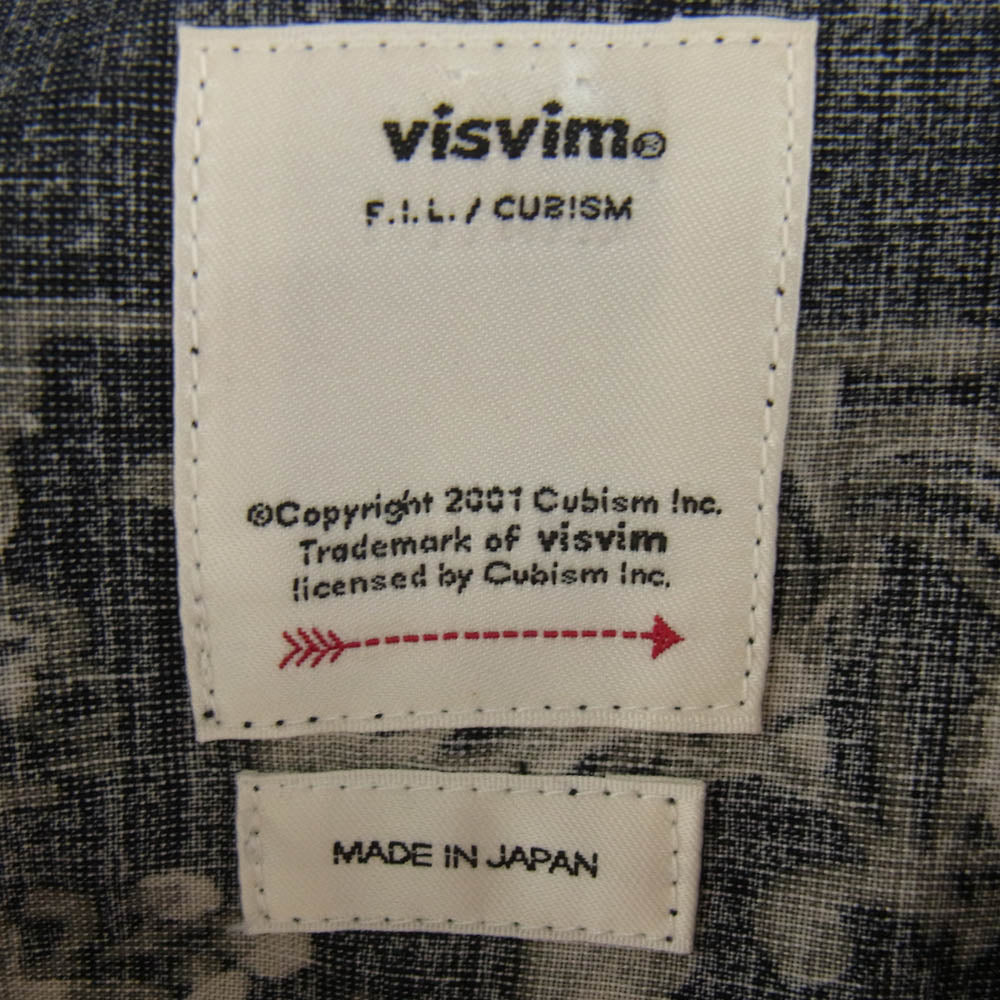 VISVIM ビズビム 22SS 122105011013 TUNIC P.O. WILDFLOWER P.W. チュニック プルオーバー 長袖 シャツ グレー系 4【中古】