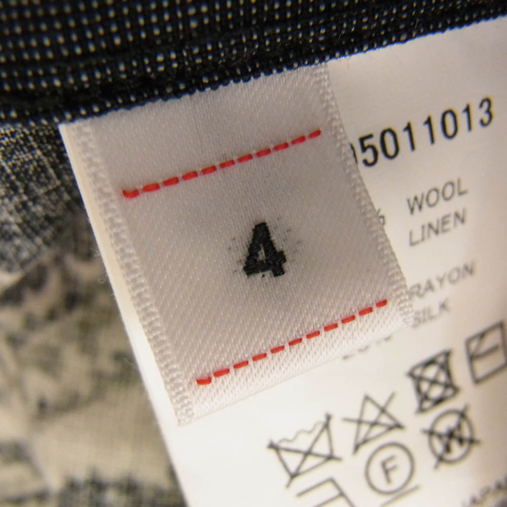 VISVIM ビズビム 22SS 122105011013 TUNIC P.O. WILDFLOWER P.W. チュニック プルオーバー 長袖 シャツ グレー系 4【中古】