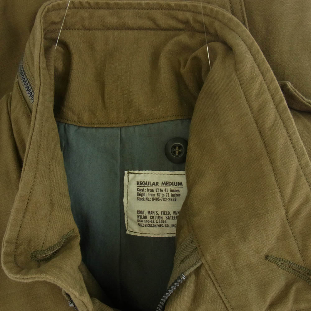 Buzz Rickson's バズリクソンズ BR11702 8405-782-2939 Type M-65 ミリタリー フィールド ジャケット カーキ系 M【中古】