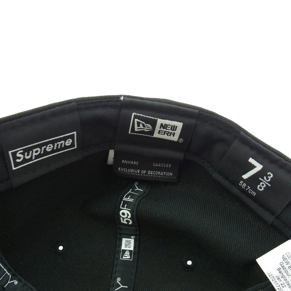 Supreme シュプリーム 22SS 2-Tone Box Logo New Era Black 2トーン ボックス ロゴ ニューエラ ブラック キャップ ブラック系【中古】