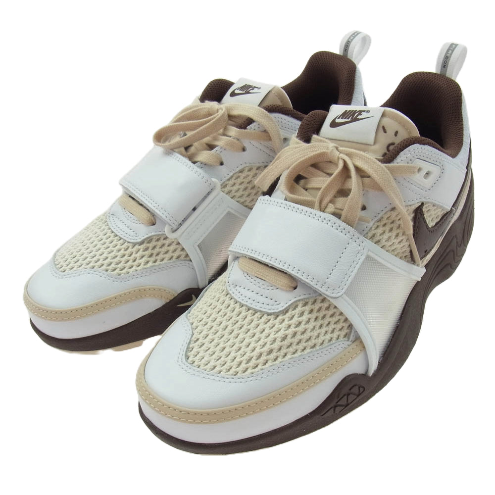 NIKE ナイキ HQ3073-100 Travis Scott Zoom Field Jaxx White and Light Chocolate トラヴィス スコット ズーム フィールド ジャックス ホワイト アンド ライト チョコレート ホワイト系 ブラウン系 28cm【極上美品】【中古】