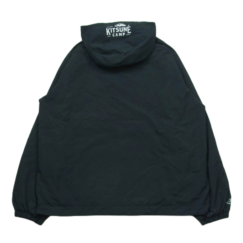MAISON KITSUNE メゾンキツネ KML32500 CAMP WARMUP HOODIE キャンプ ウォームアップ ナイロン フーデッド ジャケット ダークネイビー系 XL【中古】