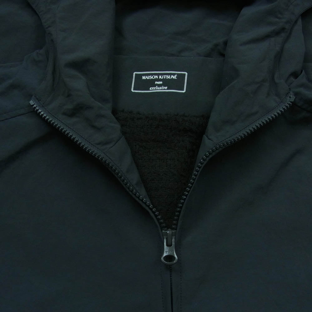 MAISON KITSUNE メゾンキツネ KML32500 CAMP WARMUP HOODIE キャンプ ウォームアップ ナイロン フーデッド ジャケット ダークネイビー系 XL【中古】