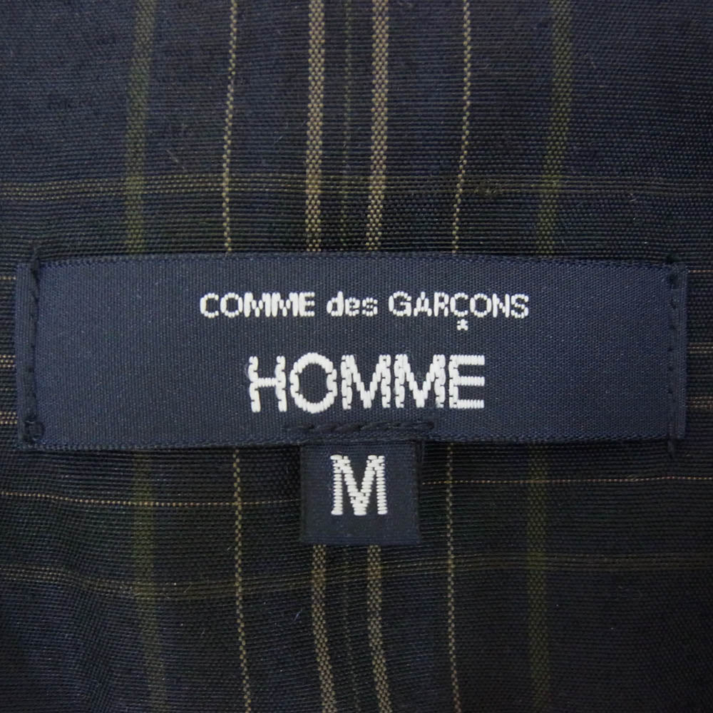 COMME des GARCONS HOMME コムデギャルソンオム 25SS HO-T007 綿反応 デニム スウェット カーディガン インディゴブルー系 M【極上美品】【中古】
