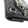 CHROME HEARTS クロムハーツ（原本無） WAVE ウェーブウォレット クロスボールボタン ソフトレザー 長財布 ブラック系【中古】