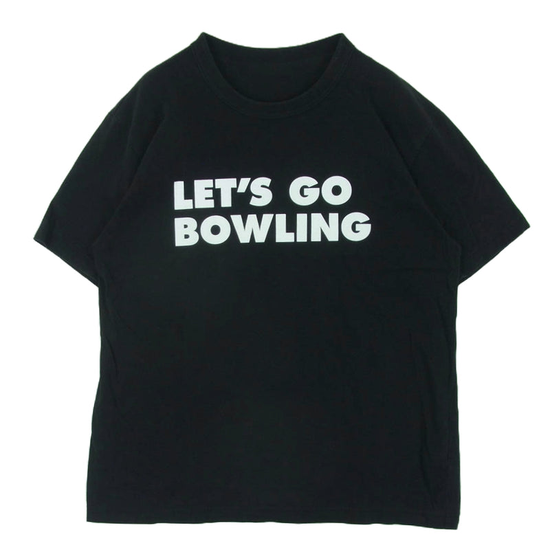 Sacai サカイ 19SS 19-0107S The Big Lebowski LETS GO BOWLING プリント Tシャツ 半袖 カットソー ブラック系 2【中古】