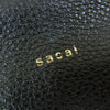 Sacai サカイ Satchel レザー ハンドバッグ ネイビー系【中古】