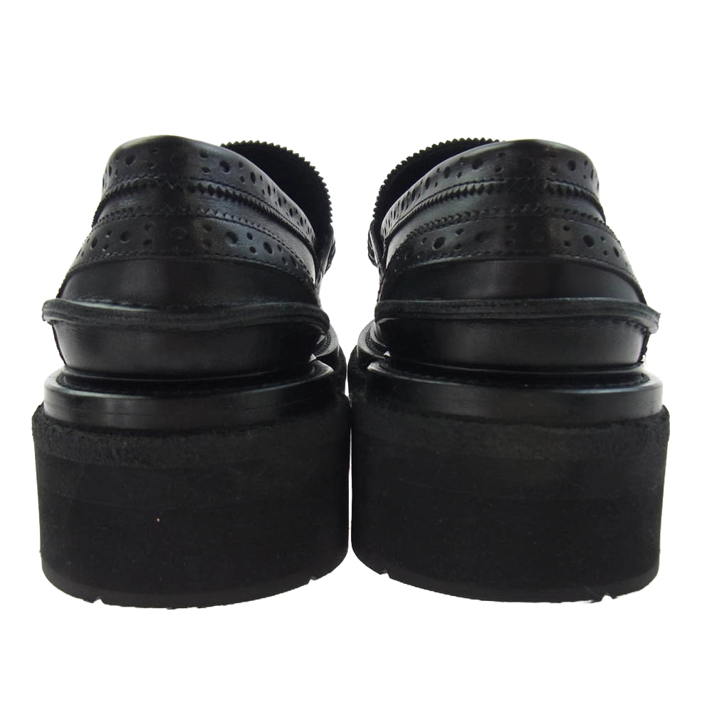 Sacai サカイ 25SS 78958 Wingtip Loafers ウィングチップ コイン ローファー ブラック系 39【中古】