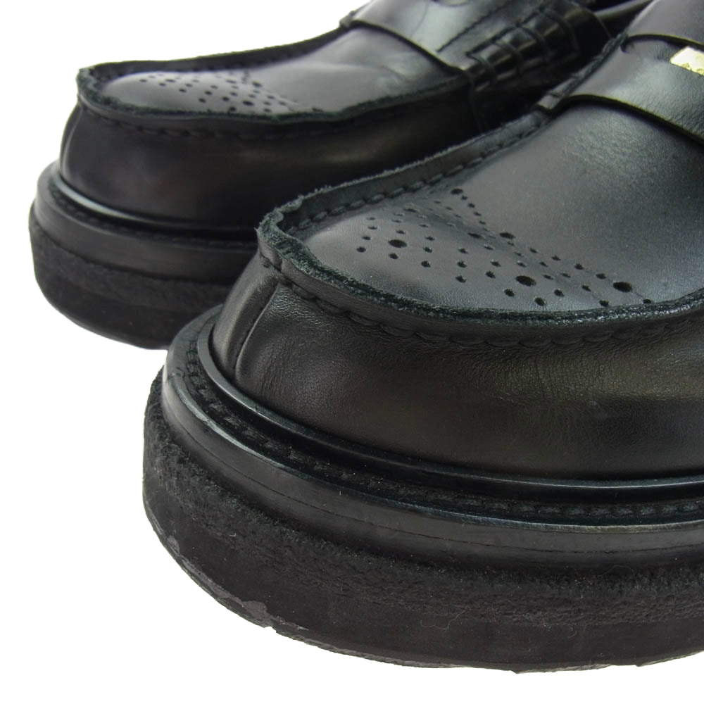 Sacai サカイ 25SS 78958 Wingtip Loafers ウィングチップ コイン ローファー ブラック系 39【中古】